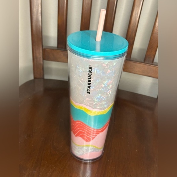NWT Starbucks Pastel Wave Spring 2020 Tumbler - 24oz - Picture 1 of 3